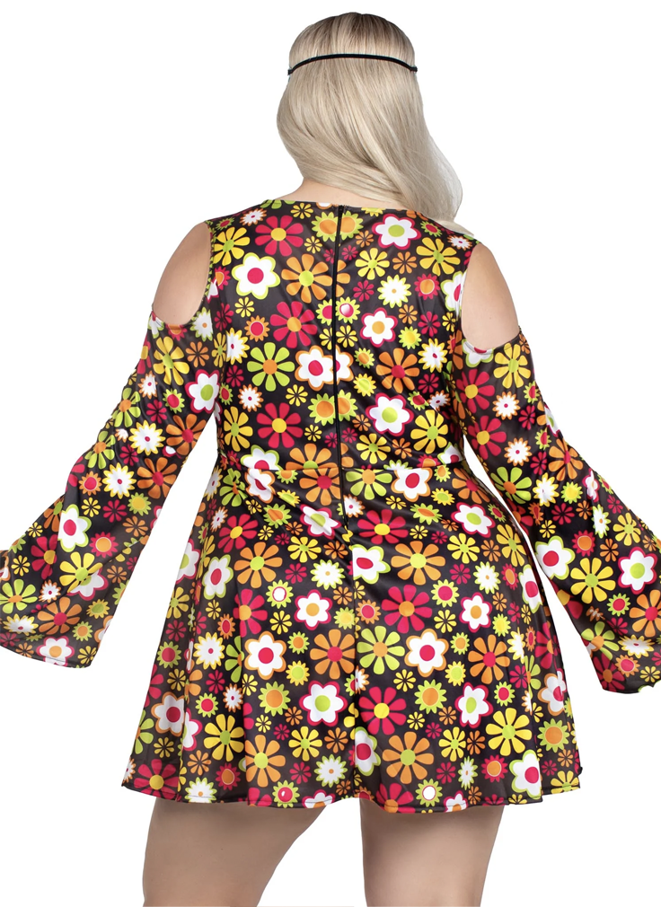 85610x Plus Starflower Hippie Costume