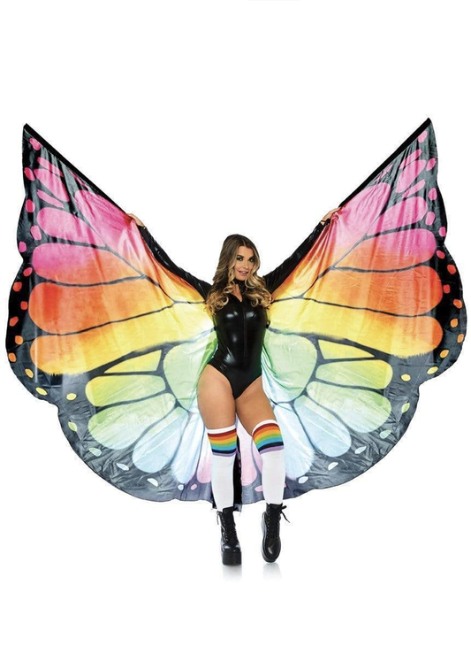 A2784 Festival Butterfly Wing Halter Cape with Batons