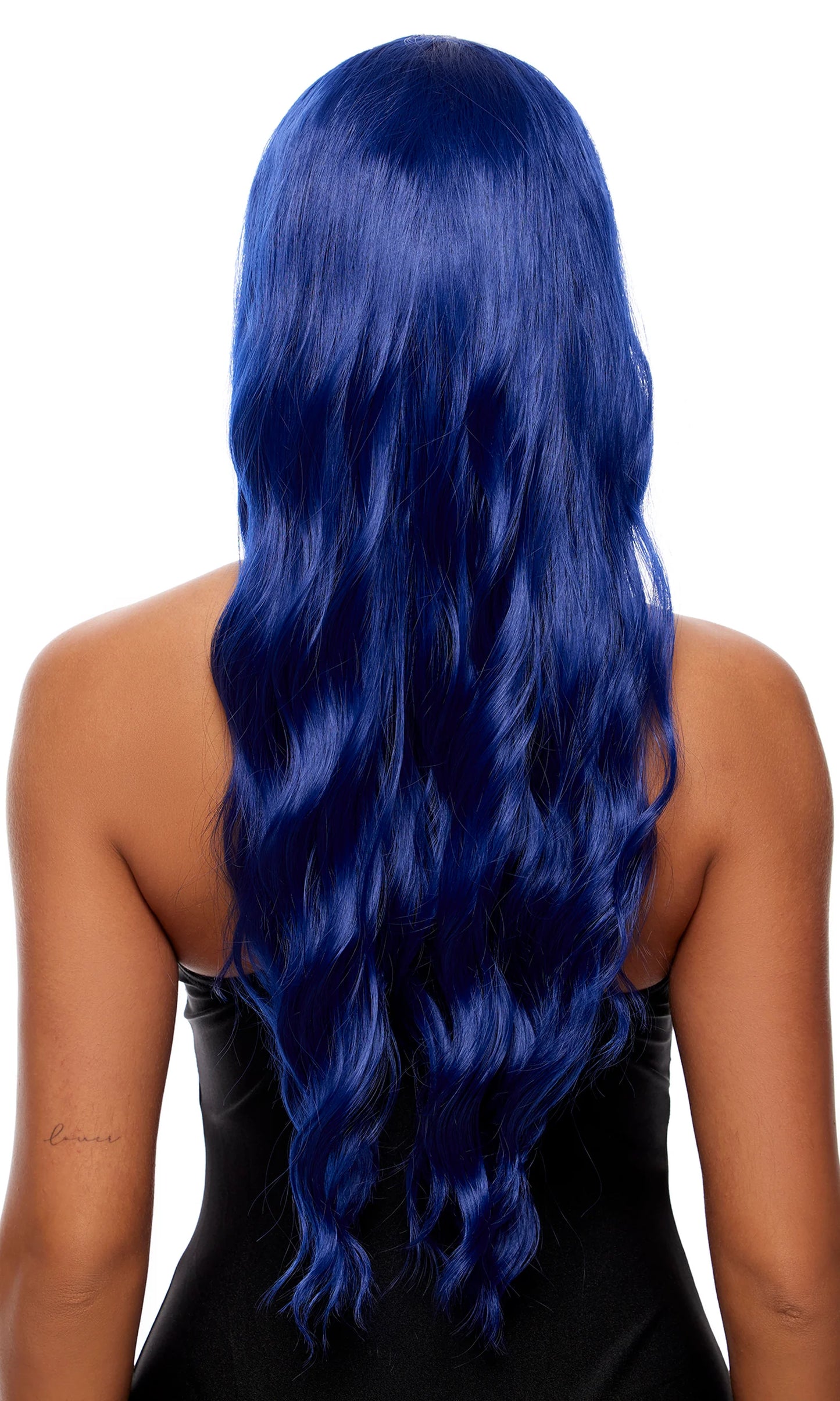995540 Blue Wavy Wig