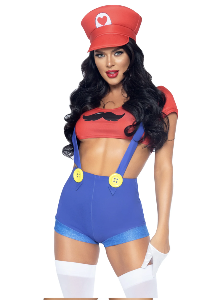 87070 Gamer Bros Costume With Hat
