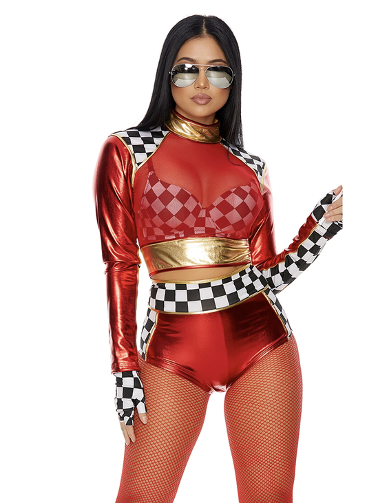 556428 Victory Lap Metallic Racer Costume