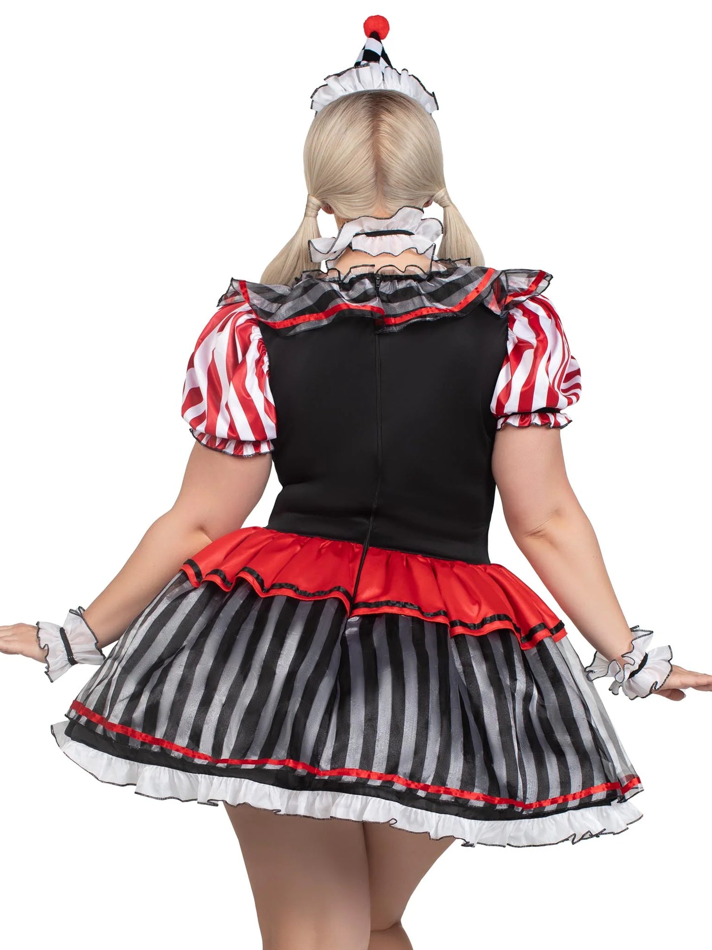 87245X Plus Darling Harlequin Costume