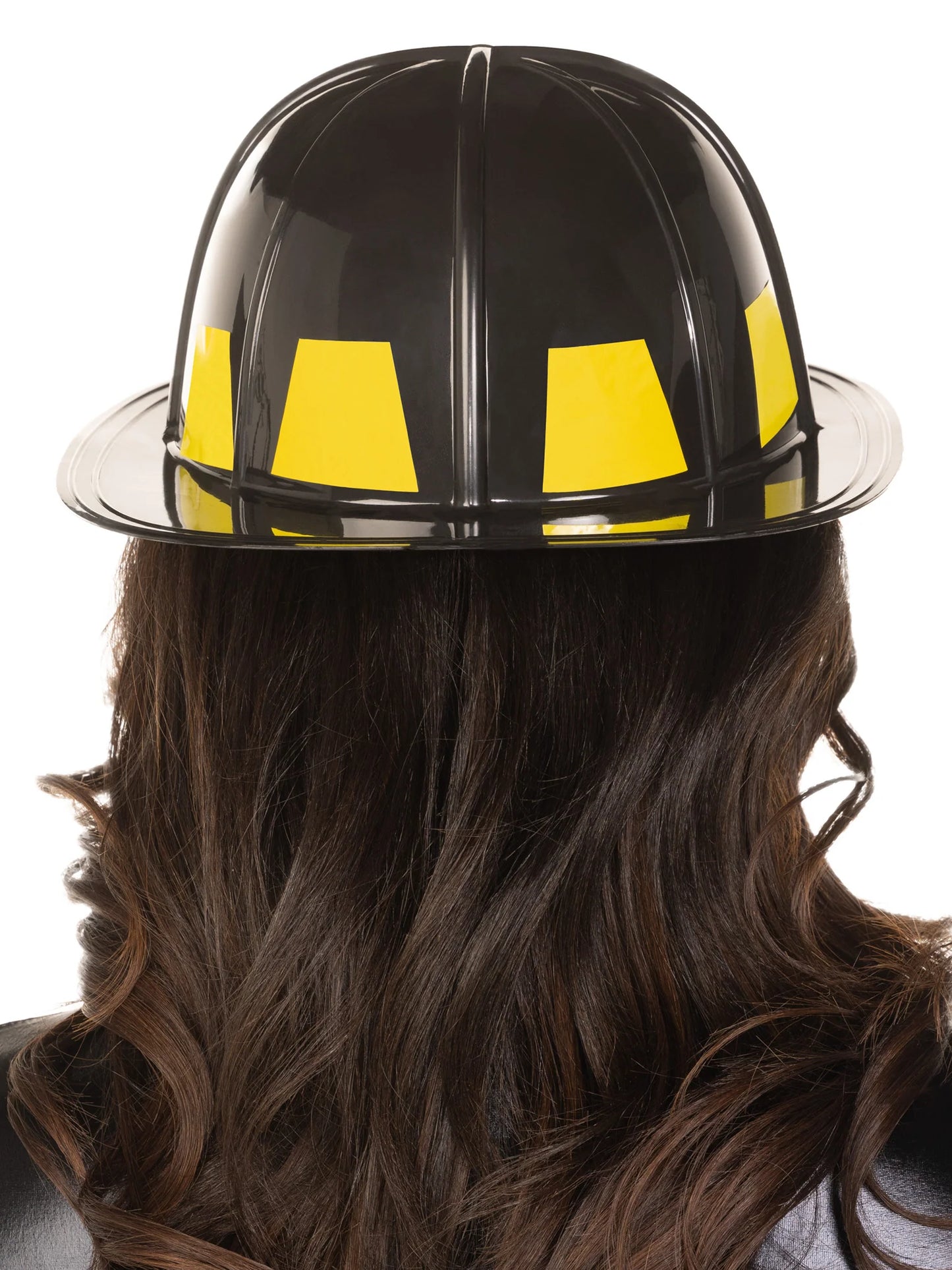 A1520 Black Fire Chief Costume Hat