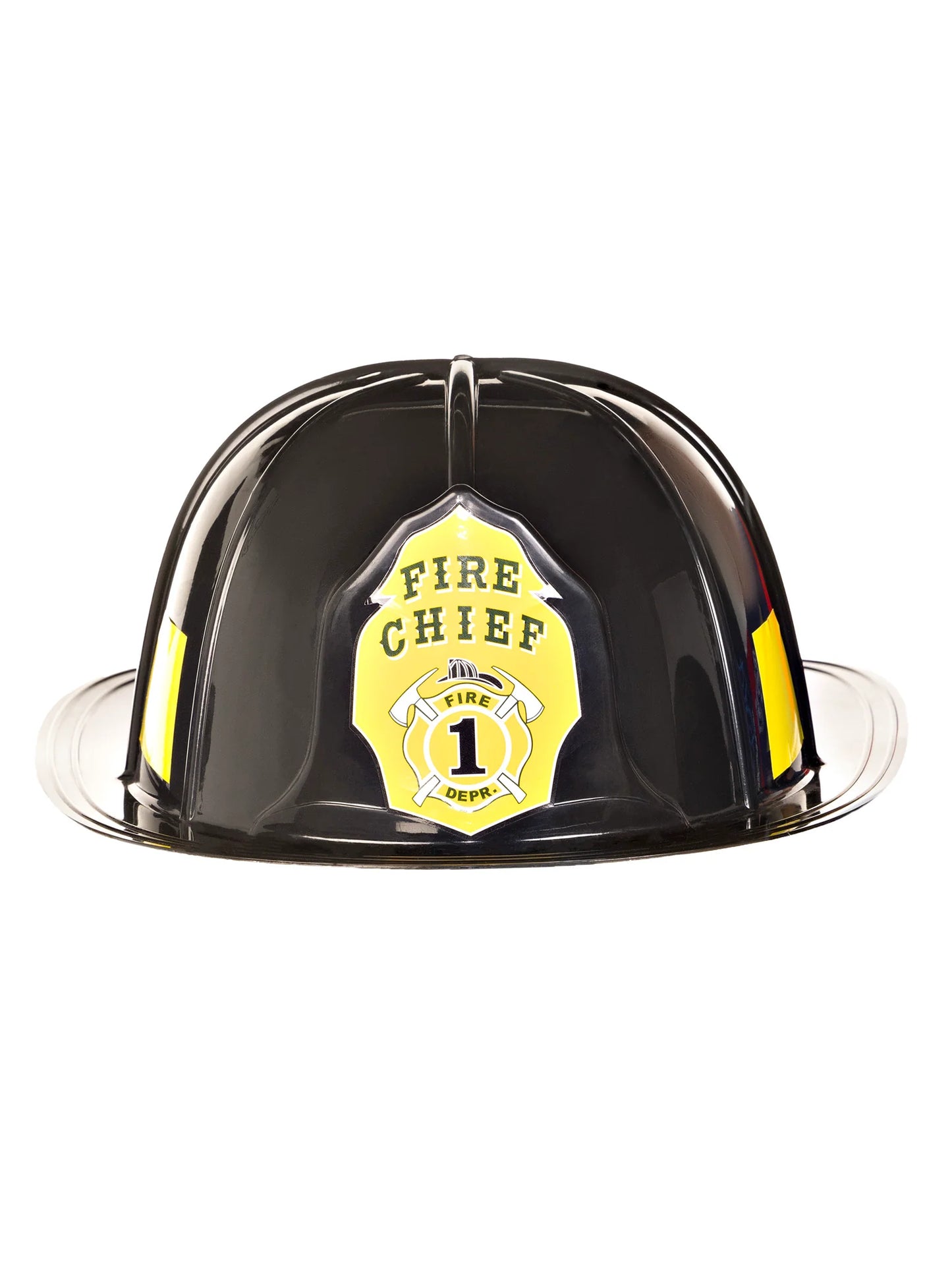 A1520 Black Fire Chief Costume Hat