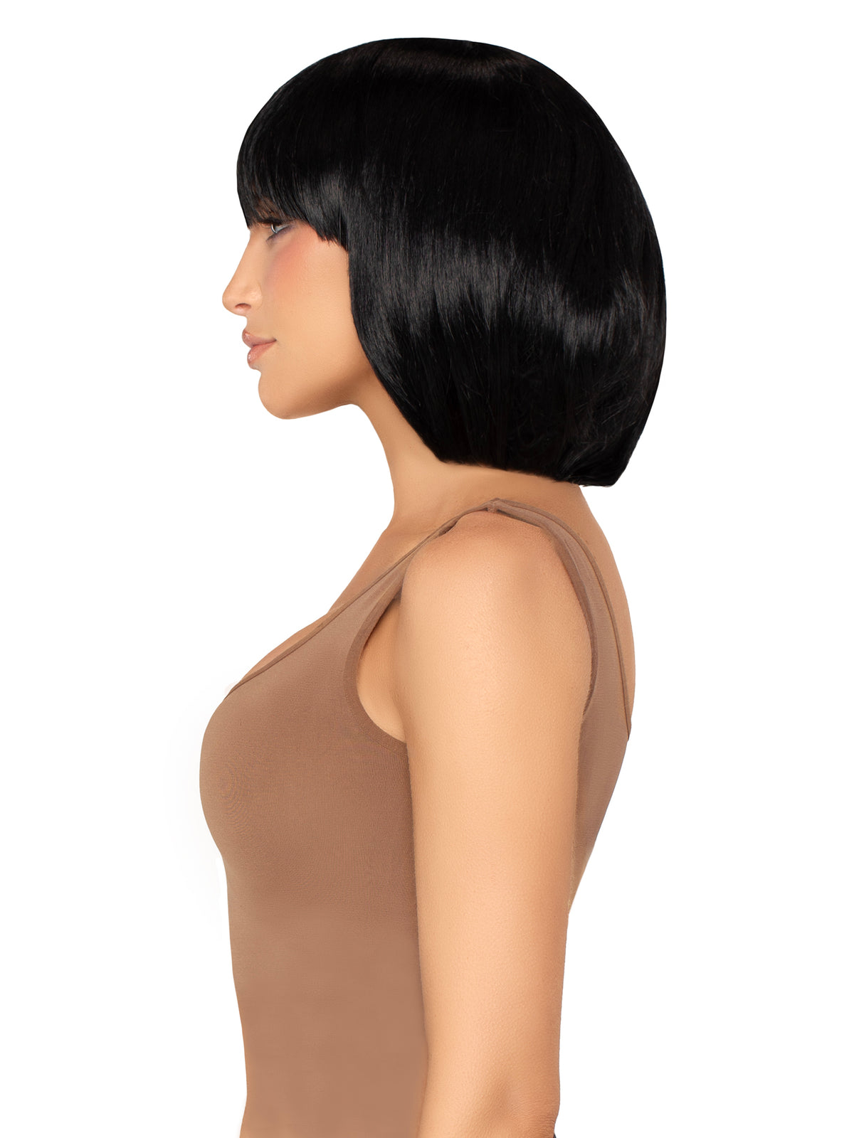 a1527 Peluca Bob Corta Natural de 14"
