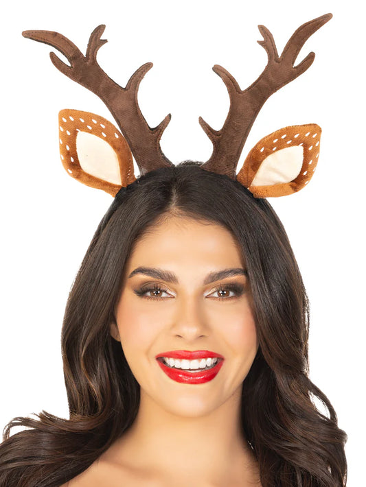 A2825 Fawn Ear Antler Animal Costume Headband