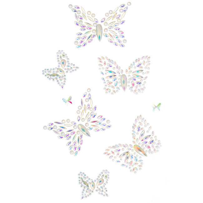 Body021 Butterfly jewels glow in the dark