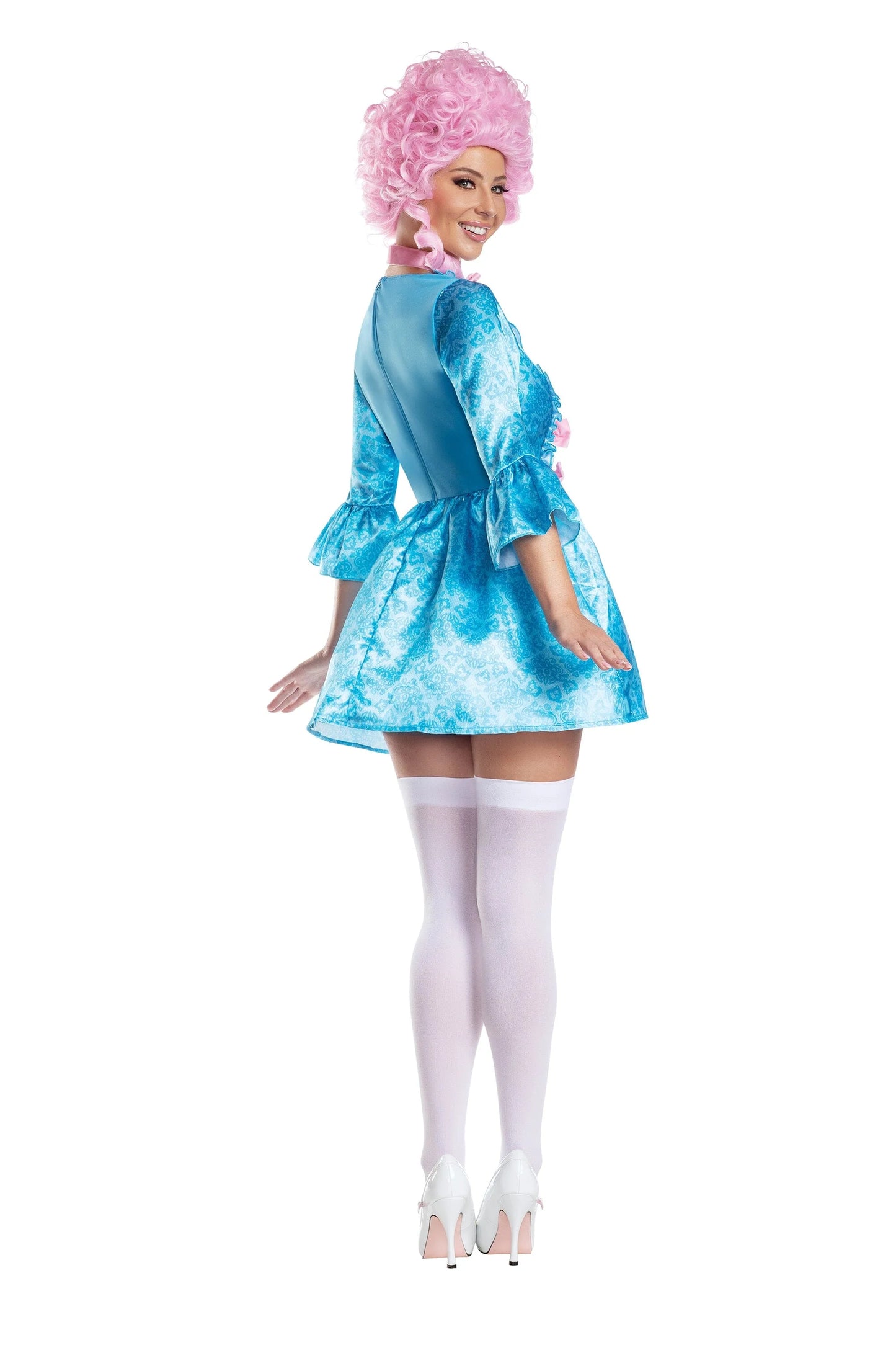 13798 Dreamgirl Queen Marie Satin Dress with Velvet Bows Women’s Costume