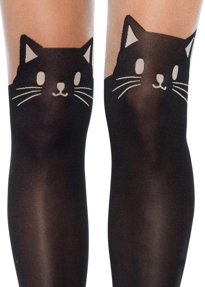 7908 Kura Black Cat Tights