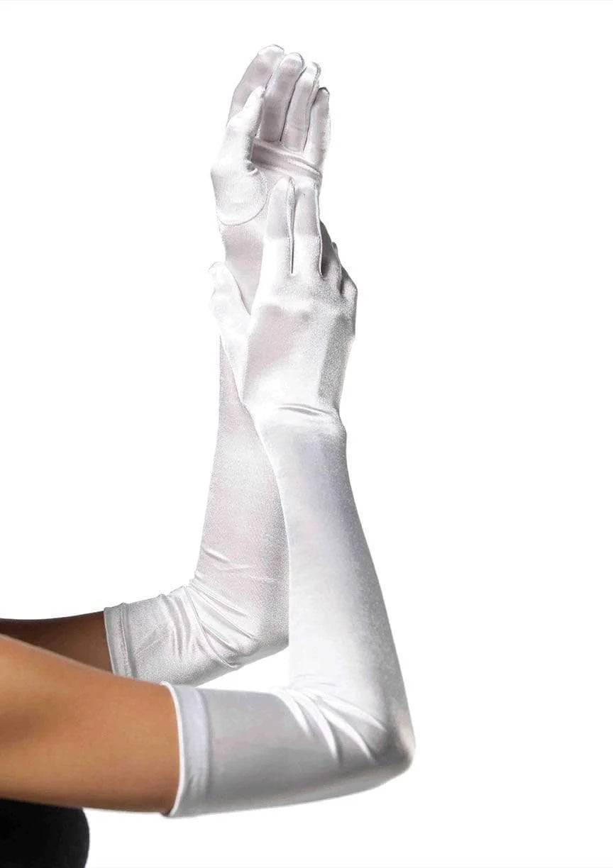 16b Extra Long Opera Length Satin Gloves