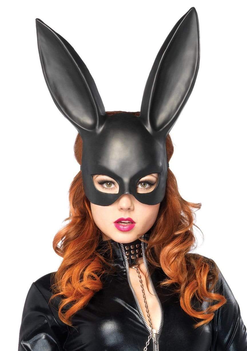 2628 Masquerade Bunny Rabbit Mask Black