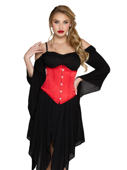 87385 Cincher de Cintura de Satín con Varillas de Acero red