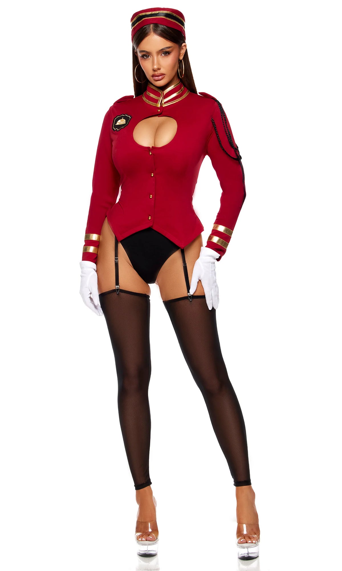 555275 Room Service 5-Piece Women's Bellhop Costume