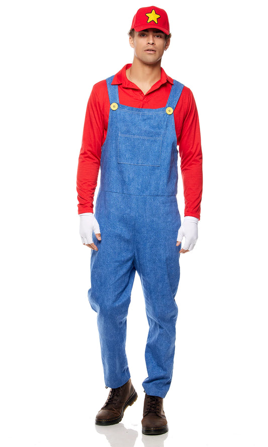 555347 Power Up Men's Video Game Character Costume