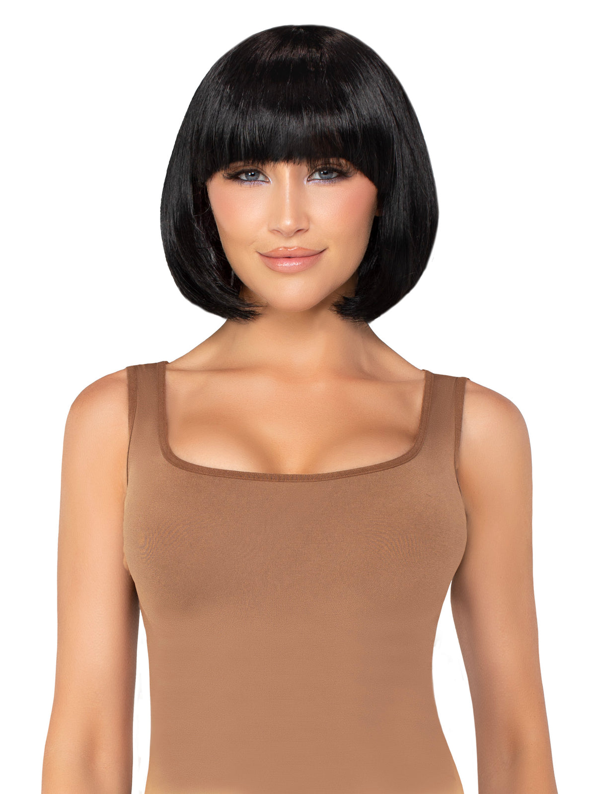 a1527 Peluca Bob Corta Natural de 14"