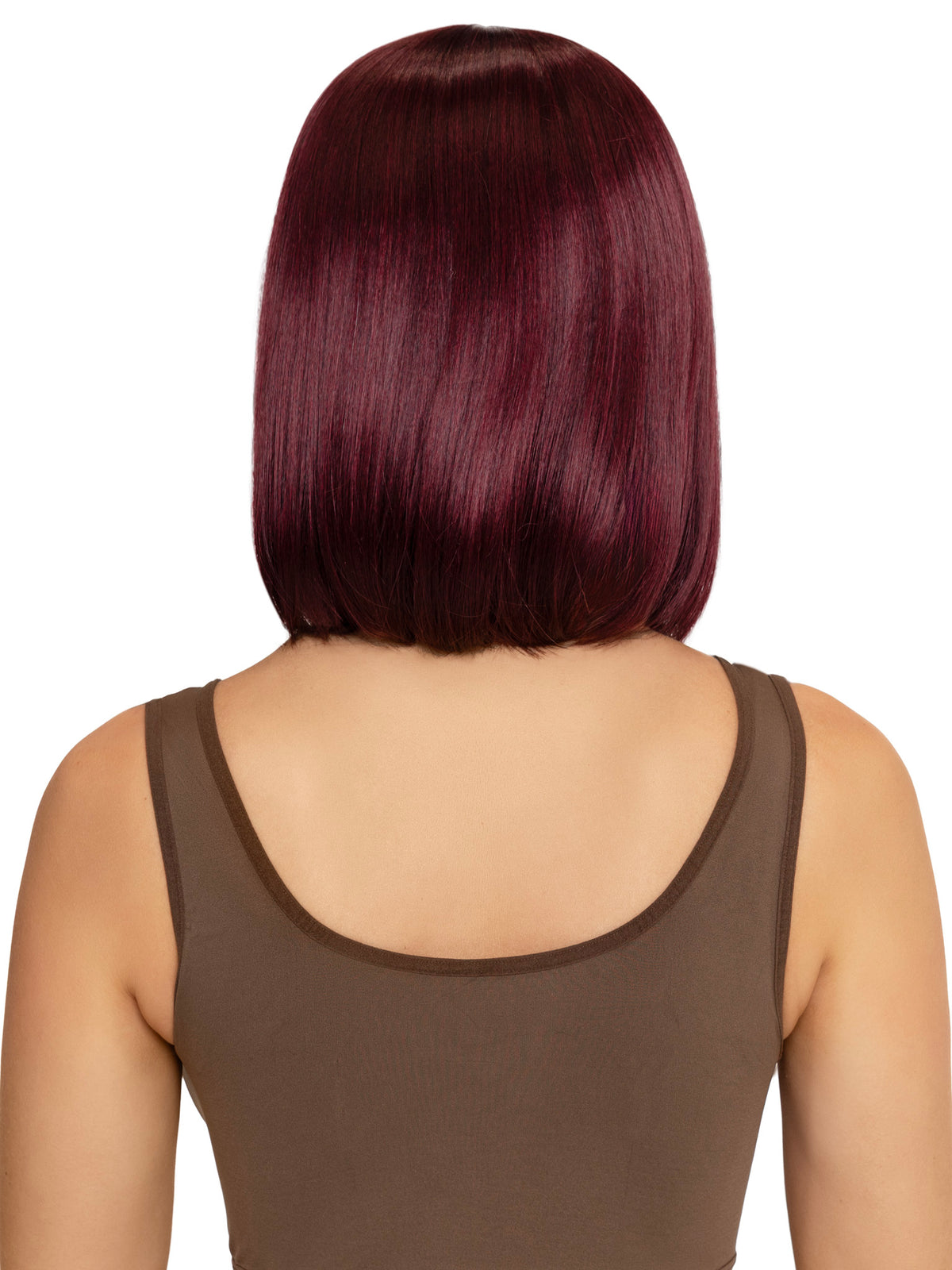 a2933 Peluca Bob Angulado burgundy