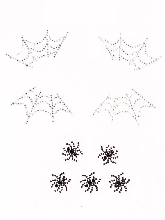 Eye047 Web Face Jewels Sticker