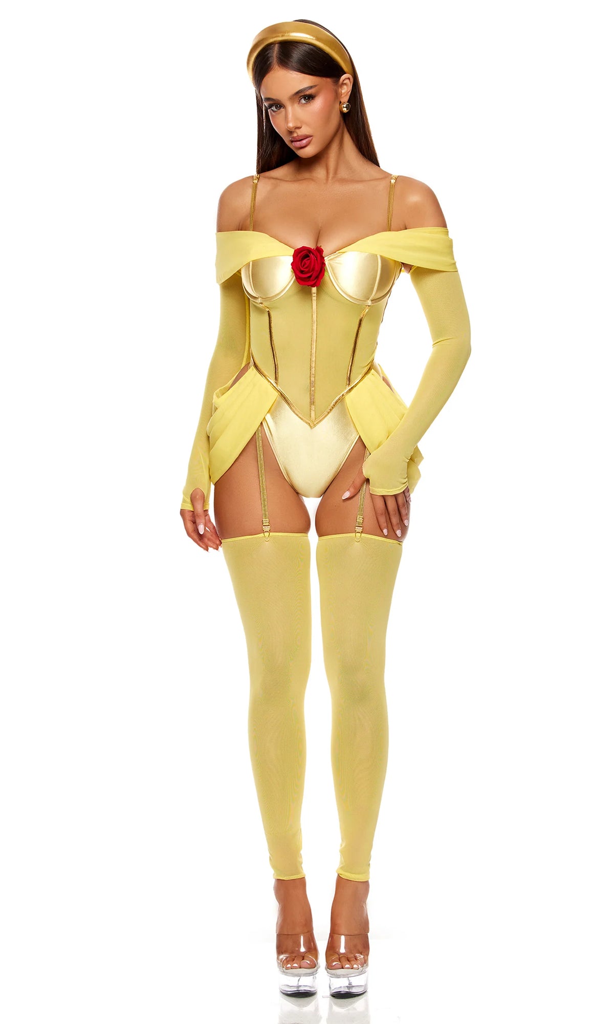 555391 She's a Beauty 6-Piece Women's Princess Costume