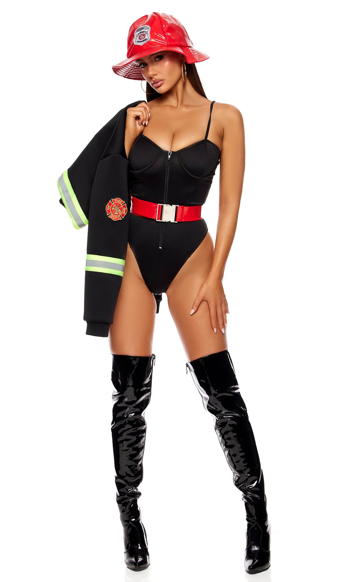 555338 Fight My Fire 4-Piece Women's Firefighter Costume