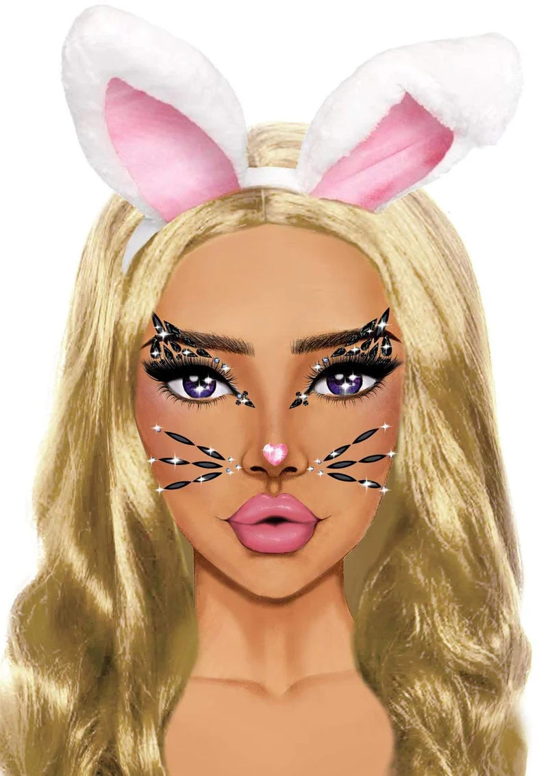 Eye031 Animal Rhinestone Stick-On Jewels