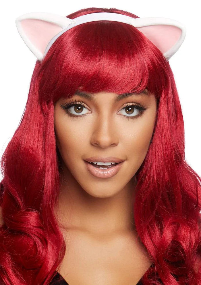 A2734 Latex Kitty Ear Costume Headband