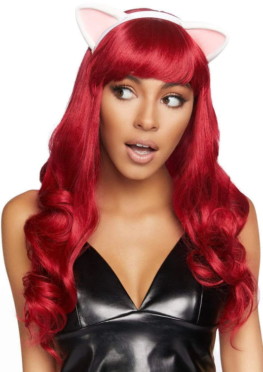 A2734 Latex Kitty Ear Costume Headband