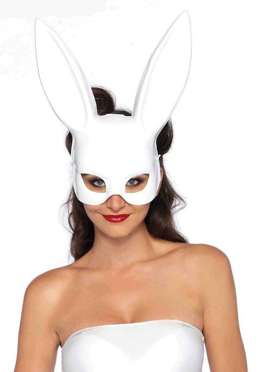 2628 Masquerade Bunny Rabbit Mask White