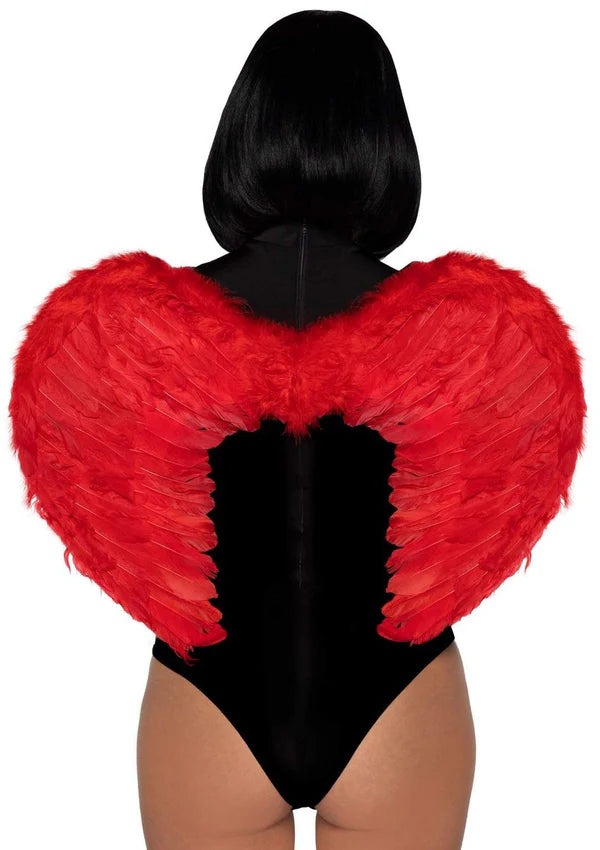 2776 White Feather Wings Red