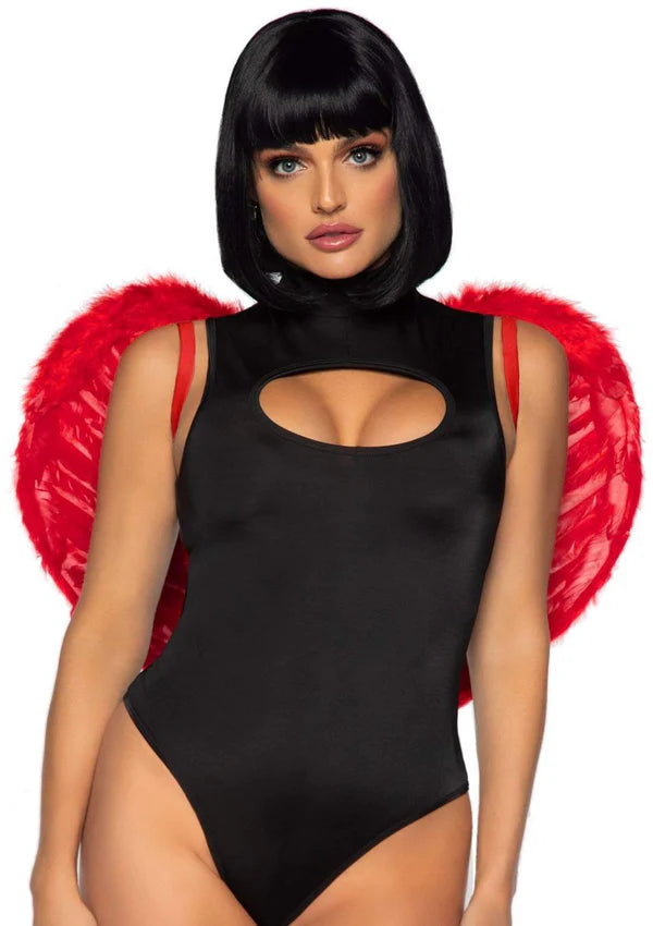 2776 White Feather Wings Red